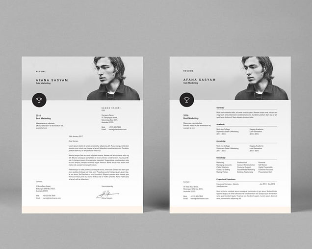 attractive resume templates indesign free download